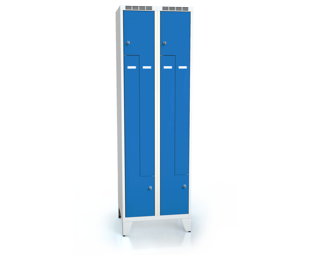 Cloakroom locker Z-shaped doors ALDOP with feet 1920 x 600 x 500